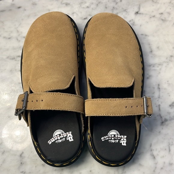 Dr. Martens Zebzag Suede Platform Mules 10 Ladies / 9 Mens NEW - Picture 14 of 14